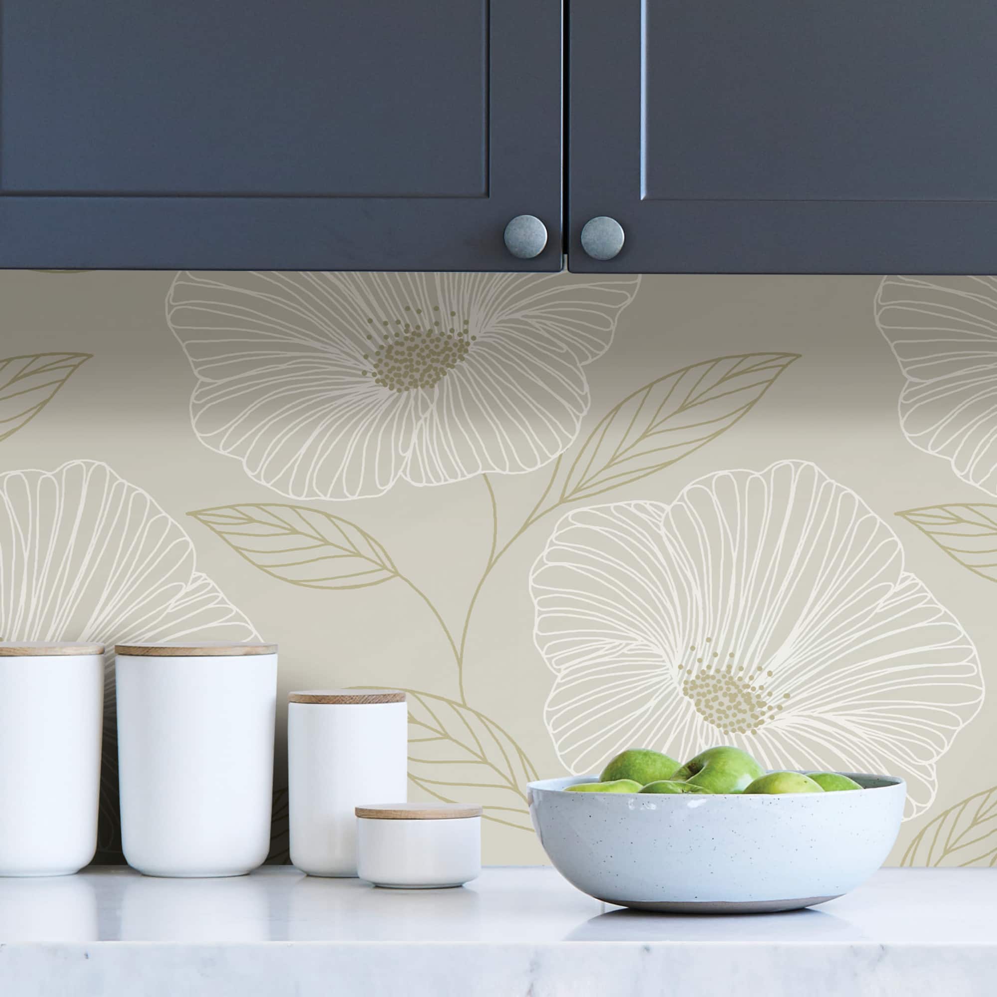 NuWallpaper Dove Floweret Peel & Stick Wallpaper
